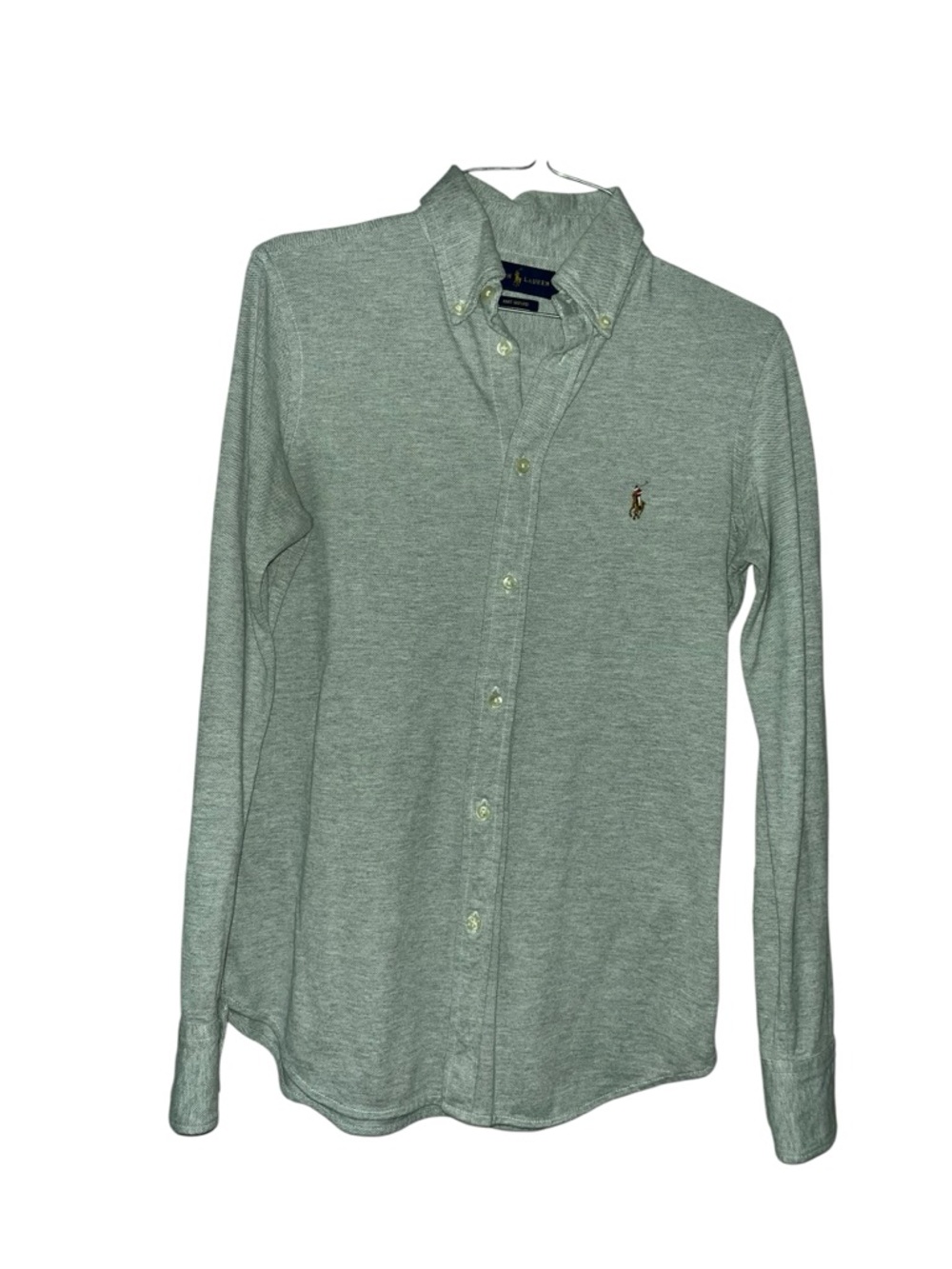 Ralph Lauren Light Gray Button-Down Long Sleeve Shirt